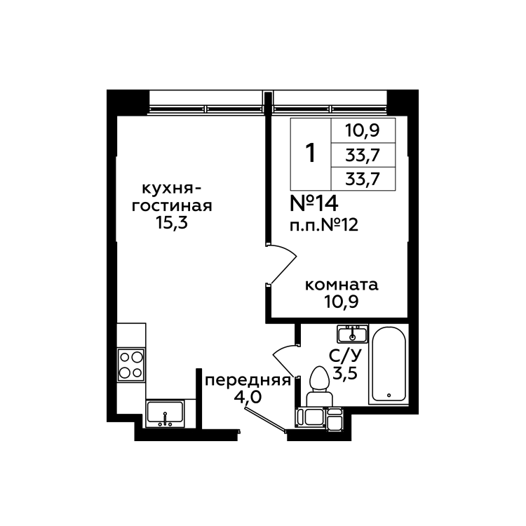 Апартаменты в жилом комплексе «Mirror Здание»